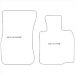 BMW Z4 Convertible Car Mats with Velcro Fixing